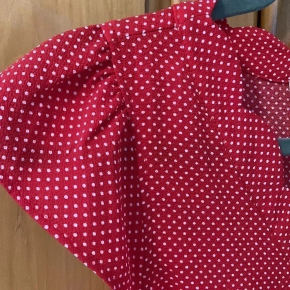Monteau red polka dot S - Picture 4 of 8